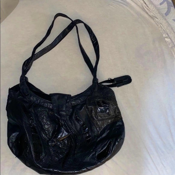 Hobo bag vintage black shoulder bag - Picture 2 of 14